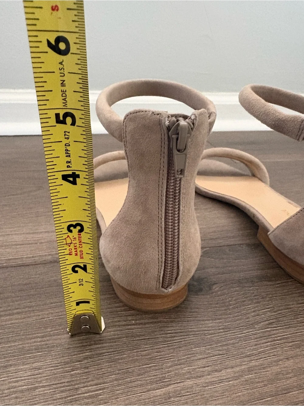 Women’s Saks Fifth Avenue Tan Suede Ankle-Strap Sandals - SIZE 7.5
